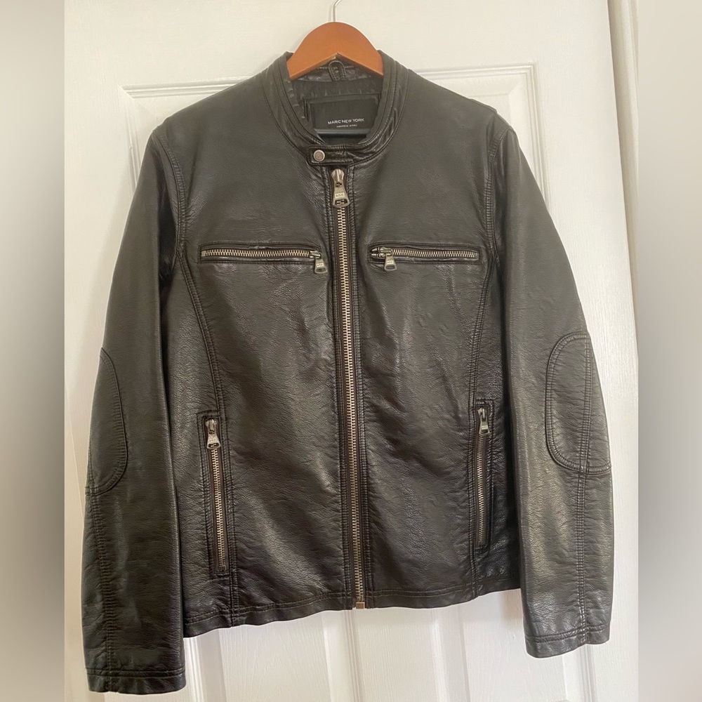 Andrew Marc Men’s Black Leather Jacket